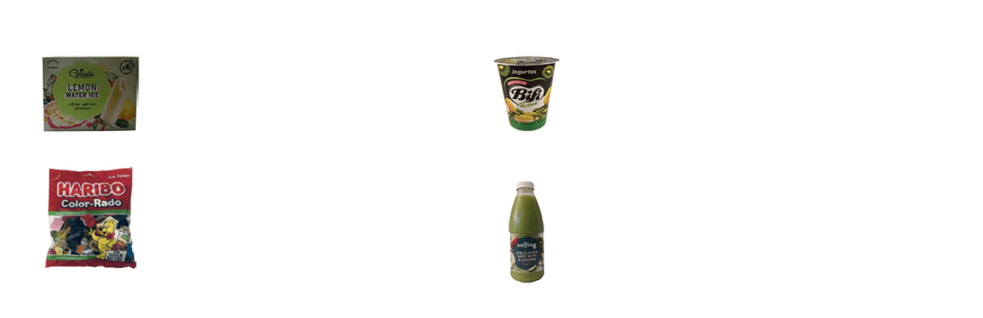 images de produits contenant la saveur kiwi