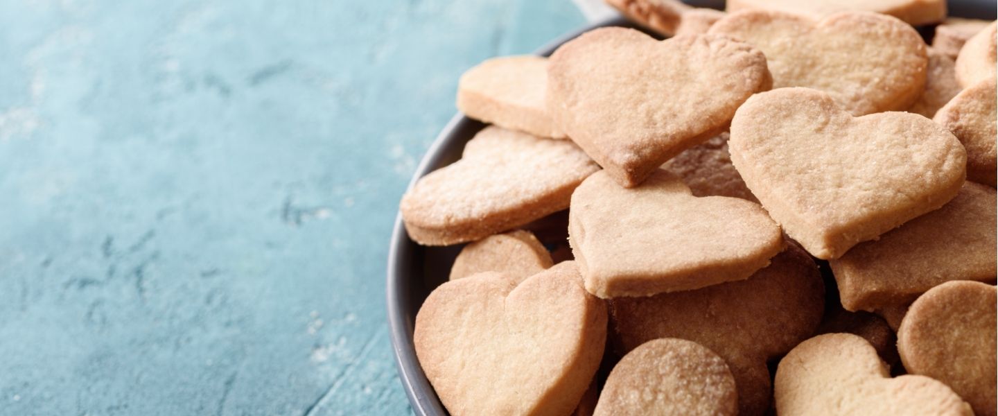 biscuits en forme de coeur