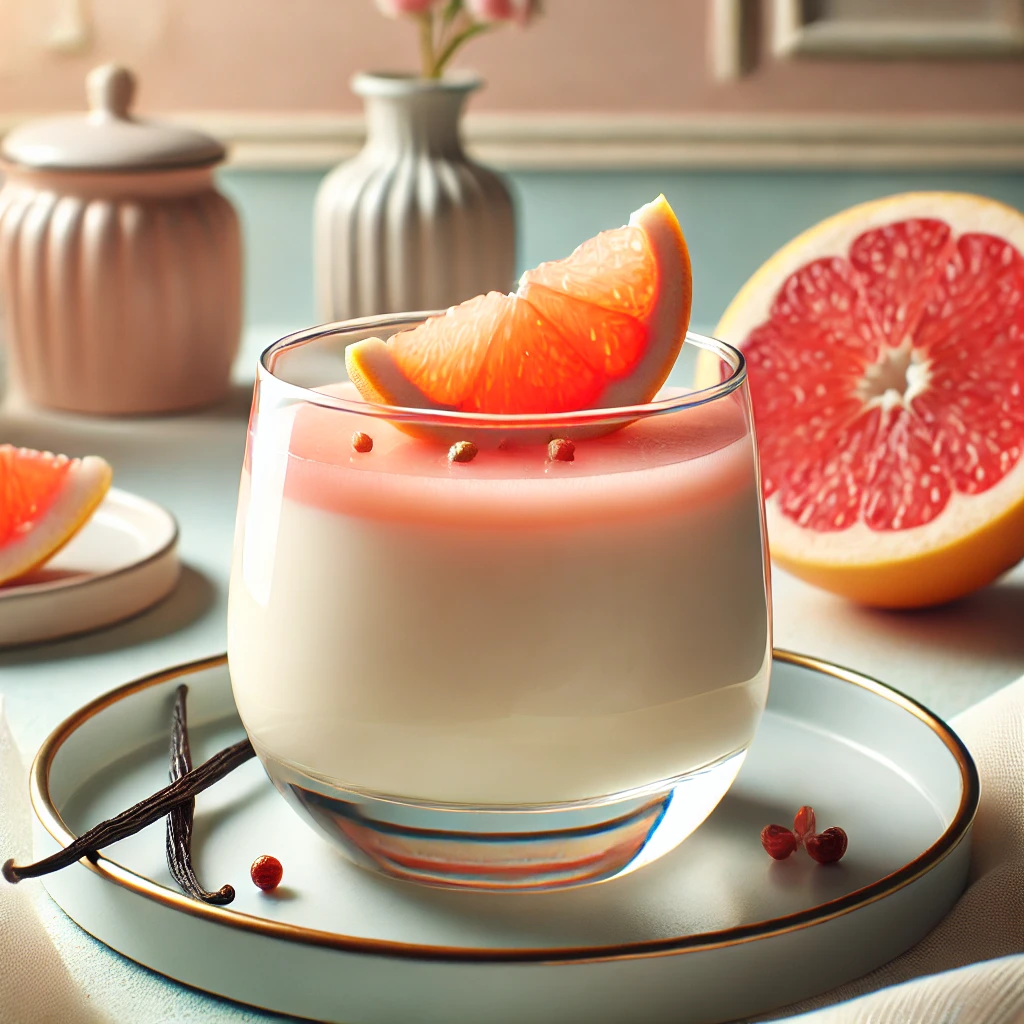 Panna cotta au pamplemousse 