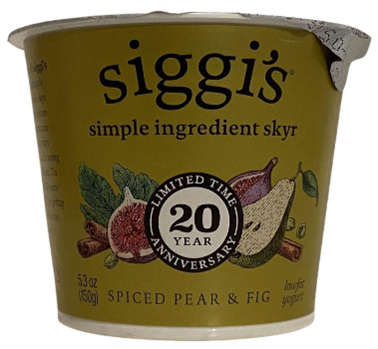 Skyr aromatisé à la poire et à la figue
